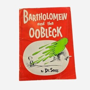 Vintage 1970's Dr. Suess Bartholomew‎ and the Oobleck paperback children's book